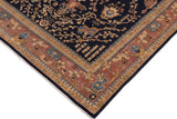 handmade Traditional Kafkaz Chobi Ziegler Blue Lt. Brown Hand Knotted RECTANGLE 100% WOOL area rug 9 x 12