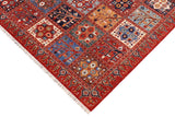 handmade Transitional Kurjean Rust Blue Hand Knotted RECTANGLE 100% WOOL area rug 9 x 12