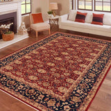 handmade Transitional Kafkaz Chobi Ziegler Red Blue Hand Knotted RECTANGLE 100% WOOL area rug 9 x 12