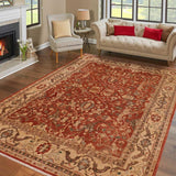 handmade Traditional Kafkaz Chobi Ziegler Rust Beige Hand Knotted RECTANGLE 100% WOOL area rug 9 x 12