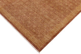 handmade Transitional Kafkaz Chobi Ziegler Brown Tan Hand Knotted RECTANGLE 100% WOOL area rug 8 x 12