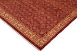 handmade Transitional Kafkaz Chobi Ziegler Red Tan Hand Knotted RECTANGLE 100% WOOL area rug 9 x 12