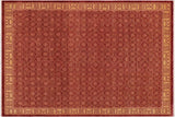 handmade Transitional Kafkaz Chobi Ziegler Red Tan Hand Knotted RECTANGLE 100% WOOL area rug 9 x 12