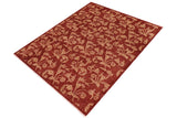 handmade Transitional Kafkaz Chobi Ziegler Red Tan Hand Knotted RECTANGLE 100% WOOL area rug 9 x 11