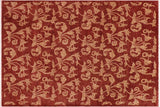 Oriental Ziegler Geneviev Red Tan Hand-Knotted Wool Rug - 8'10'' x 11'5''