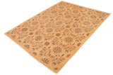 handmade Transitional Kafkaz Chobi Ziegler Tan Brown Hand Knotted RECTANGLE 100% WOOL area rug 9 x 12