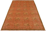 handmade Transitional Kafkaz Chobi Ziegler Rust Brown Hand Knotted RECTANGLE 100% WOOL area rug 9 x 12