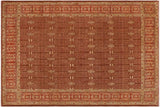 Oriental Ziegler Kayla Brown Rust Hand-Knotted Wool Rug - 8'11'' x 11'9''