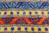 handmade Geometric Balouchi Beige Orange Hand Knotted RECTANGLE 100% WOOL area rug 6 x 8
