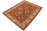 handmade Traditional Kafkaz Chobi Ziegler Rust Beige Hand Knotted RECTANGLE 100% WOOL area rug 9 x 11