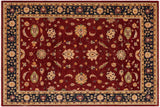 handmade Traditional Kafkaz Chobi Ziegler Red Blue Hand Knotted RECTANGLE 100% WOOL area rug 9 x 12