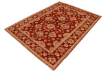 handmade Traditional Kafkaz Chobi Ziegler Rust Beige Hand Knotted RECTANGLE 100% WOOL area rug 9 x 12