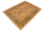 handmade Traditional Kafkaz Chobi Ziegler Lt. Gold Green Hand Knotted RECTANGLE 100% WOOL area rug 9 x 11