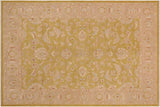 Chic Ziegler Fannie Green Taupe Hand-Knotted Wool Rug - 9'1'' x 11'11''