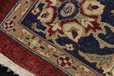 handmade Traditional Kafkaz Chobi Ziegler Red Blue Hand Knotted RECTANGLE 100% WOOL area rug 9 x 12