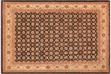 handmade Transitional Kafkaz Chobi Ziegler Brown Beige Hand Knotted RECTANGLE 100% WOOL area rug 9 x 12