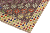handmade Geometric Balouchi Gray Beige Hand Knotted RECTANGLE 100% WOOL area rug 5 x 6