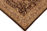 handmade Traditional Kafkaz Chobi Ziegler Brown Tan Hand Knotted RECTANGLE 100% WOOL area rug 9 x 12