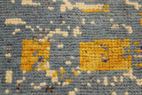 handmade Geometric Balouchi Blue Beige Hand Knotted RECTANGLE 100% WOOL area rug 5 x 6