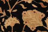 handmade Traditional Kafkaz Chobi Ziegler Black Gold Hand Knotted RECTANGLE 100% WOOL area rug 9 x 12