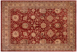 handmade Traditional Kafkaz Chobi Ziegler Rust Tan Hand Knotted RECTANGLE 100% WOOL area rug 9 x 12