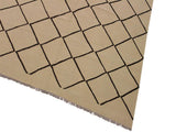 handmade Geometric Kilim Tan Black Hand-Woven RECTANGLE 100% WOOL area rug 10x13