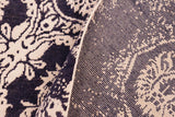 Handmade Kafakz Chobi Ziegler Modern Contemporary Blue Ivory Hand Knotted RECTANGLE WOOL&SILK area rug 5 x 8