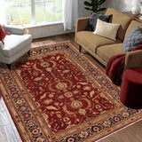 handmade Traditional Kafkaz Chobi Ziegler Red Blue Hand Knotted RECTANGLE 100% WOOL area rug 10 x 13