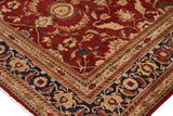 handmade Traditional Kafkaz Chobi Ziegler Red Blue Hand Knotted RECTANGLE 100% WOOL area rug 10 x 13