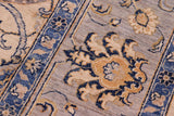 handmade Traditional Kafkaz Chobi Ziegler Ivory Gray Hand Knotted RECTANGLE 100% WOOL area rug 9 x 11