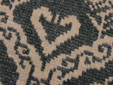 handmade Modern Nabila Grey Ivory Hand Knotted RECTANGLE WOOL&SILK area rug 4x6