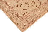 handmade Traditional Kafkaz Chobi Ziegler Beige Brown Hand Knotted RECTANGLE 100% WOOL area rug 10 x 13