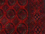 handmade Tribal Biljik Khal Muhammadi Drk. Red Black Hand Knotted RECTANGLE 100% WOOL area rug 4x6