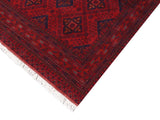 handmade Tribal Biljik Khal Muhammadi Red Blue Hand Knotted RECTANGLE 100% WOOL area rug 5x7