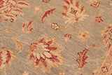 handmade Traditional Kafkaz Chobi Ziegler Gray Beige Hand Knotted RECTANGLE 100% WOOL area rug 7 x 11