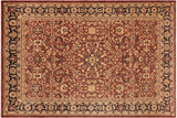Boho Chic Ziegler Kelli Brown Blue Hand-Knotted Wool Rug - 10'2'' x 14'0''