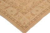 handmade Traditional Kafkaz Chobi Ziegler Tan Beige Hand Knotted RECTANGLE 100% WOOL area rug 10 x 14