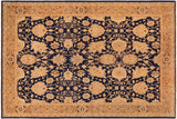 Shabby Chic Ziegler Patty Blue Brown Hand-Knotted Wool Rug - 10'3'' x 13'5''