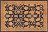 handmade Traditional Kafkaz Chobi Ziegler Blue Brown Hand Knotted RECTANGLE 100% WOOL area rug 10 x 13