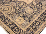 handmade Geometric Mamluk Tan Black Hand Knotted RECTANGLE 100% WOOL area rug 8x10