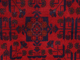 handmade Tribal Biljik Khal Muhammadi Red Blue Hand Knotted RECTANGLE 100% WOOL area rug 5x6