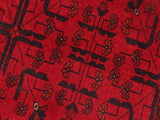 handmade Tribal Biljik Khal Muhammadi Red Black Hand Knotted RECTANGLE 100% WOOL area rug 5x6