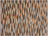Tribal Turkish Kilim Bettina Ivory/Gray Wool Rug - 4'8'' x 6'9''