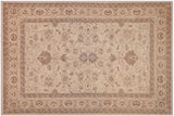 Classic Ziegler Vicky Ivory Tan Hand-Knotted Wool Rug - 10'2'' x 13'11''