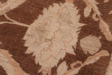 handmade Traditional Kafkaz Dark Brwon Tan Hand Knotted RECTANGLE 100% WOOL area rug 10x14