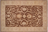 Oriental Ziegler Lynne BrownTan Hand-Knotted Wool Rug - 9'9'' x 15'5''