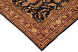 handmade Traditional Kafkaz Chobi Ziegler Blue Brown Hand Knotted RECTANGLE 100% WOOL area rug 10 x 14