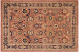 handmade Traditional Kafkaz Chobi Ziegler Orange Blue Hand Knotted RECTANGLE 100% WOOL area rug 10 x 14
