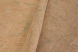 handmade Transitional Kafkaz Chobi Ziegler Tan Beige Hand Knotted RECTANGLE 100% WOOL area rug 10 x 14