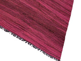 handmade Geometric Kilim Pink Brown Hand-Woven RECTANGLE 100% WOOL area rug 6x8